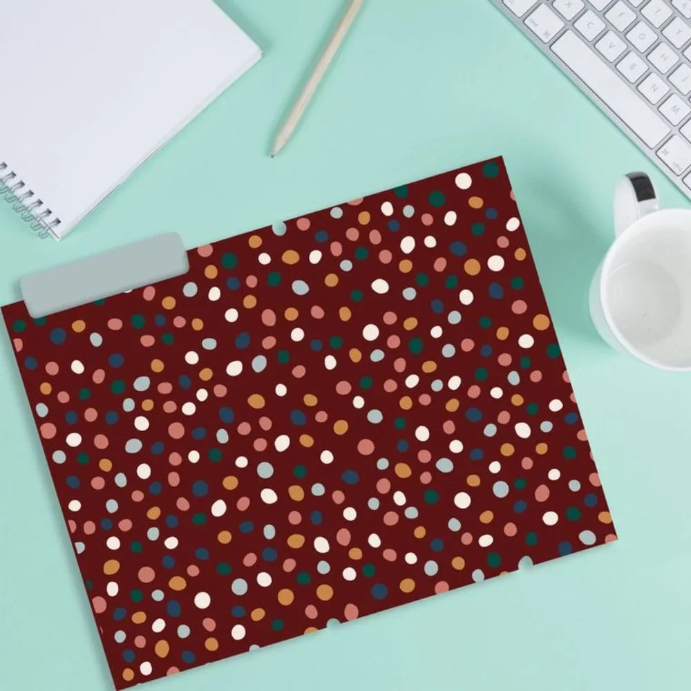 FILE FOLDERS - BOHO STYLE (SET OF 12)